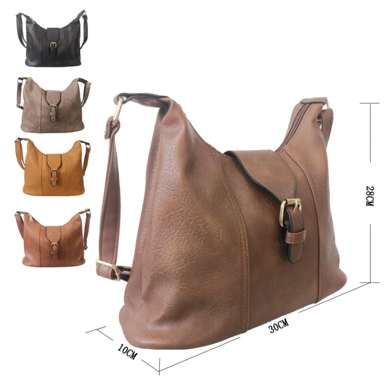 New Womens Designer Style Cross Body Ladies Bag Shoulder Handbag Faux Leather